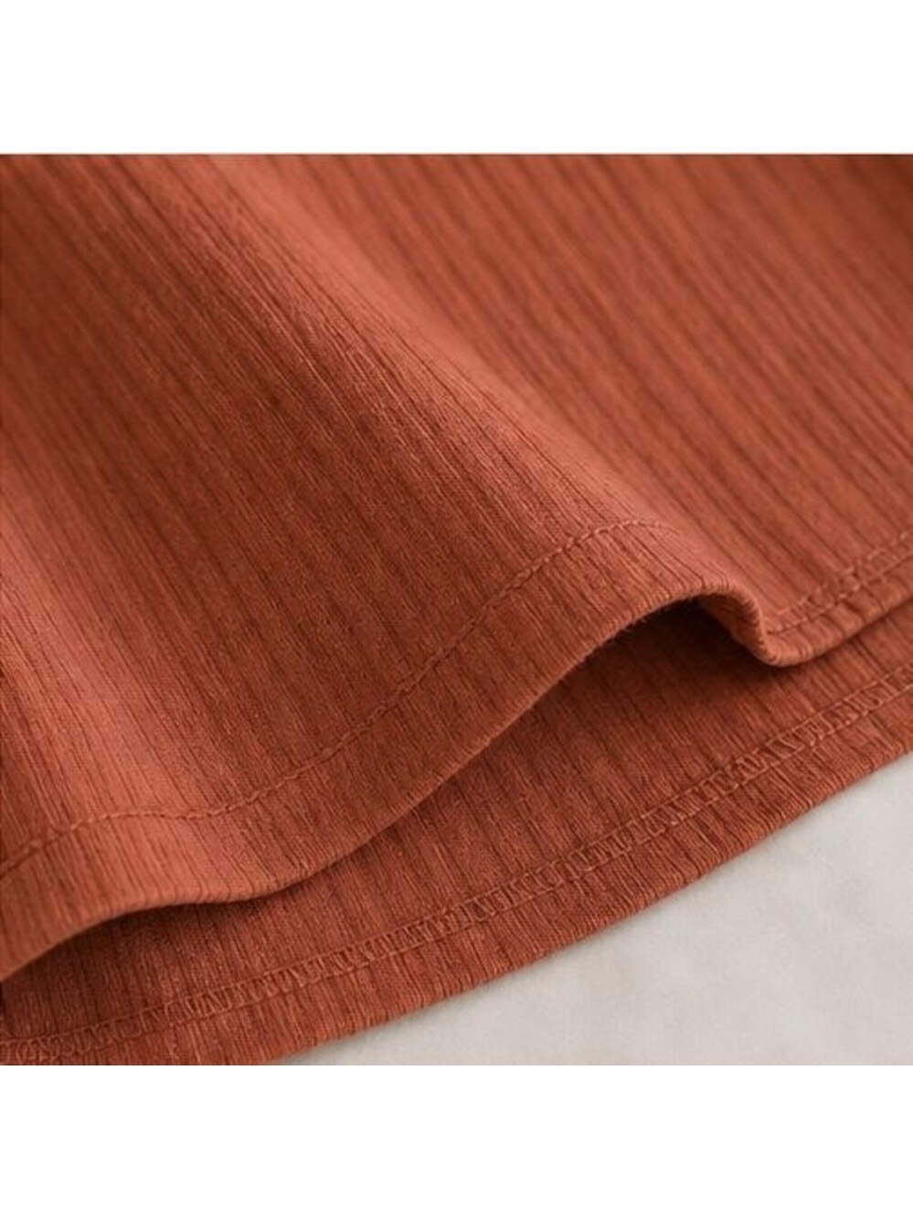Rust Wrap Blouse - Picture 6 of 6